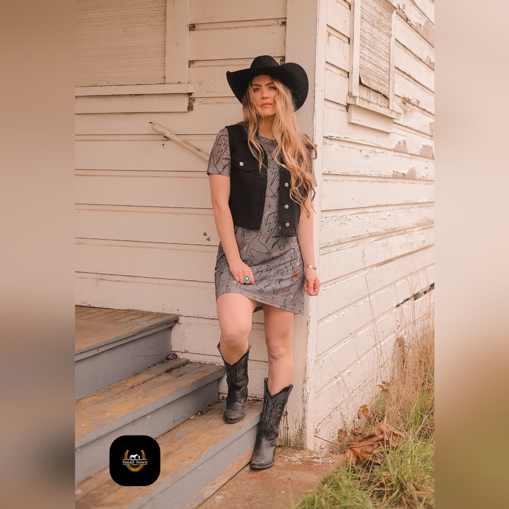 Cosmic Cowtown Dress